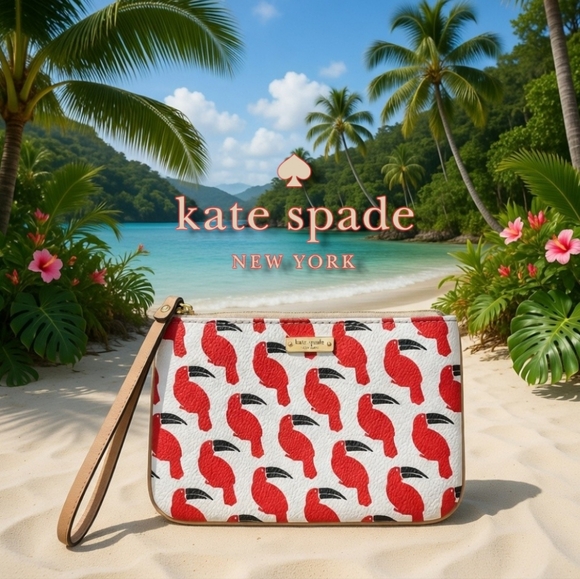 kate spade Handbags - Kate Spade Storybook Liner Toucan Wristlet